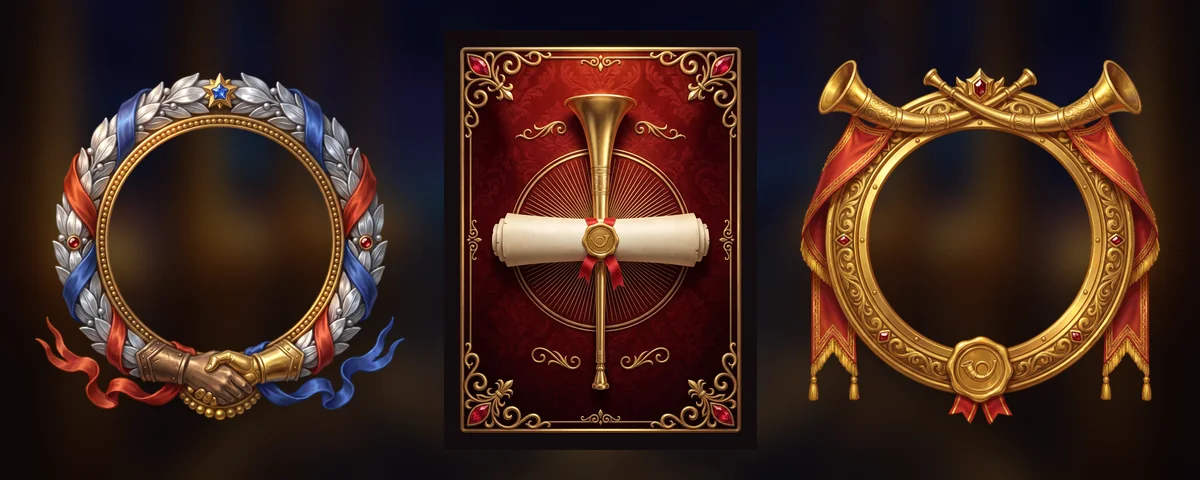 The Sworn Brother frame plus the Herald of Zarhold card back and frame — looks from the Invite a Friend programme