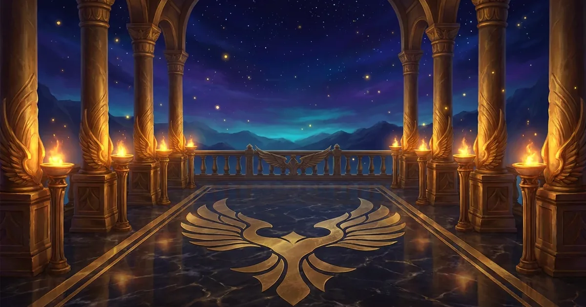The Hall Terrace battle board — one of the Invite a Friend ladder rewards in Zarhold