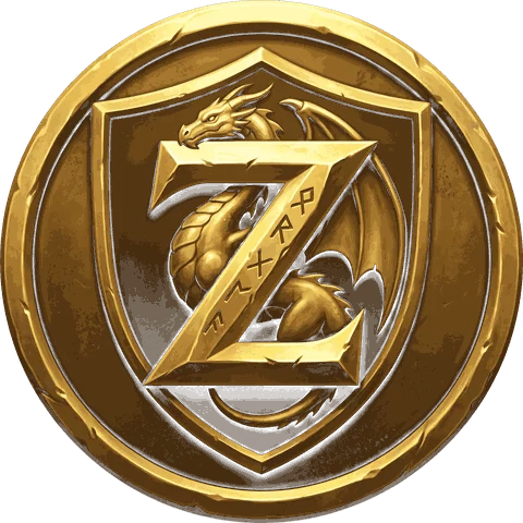 Emblem: dragon medallion, transparent background